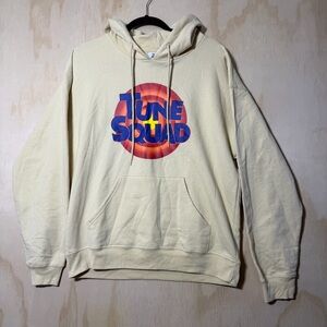 Space Jam A New Legacy Tune Squad Hoodie Men’s M Beige Warner Bros Looney Tunes